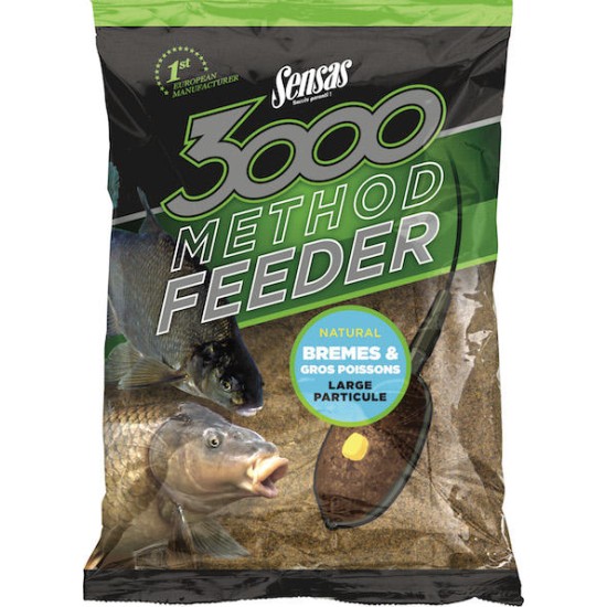 Nadă Groundbait Sensas 3000 Method Feeder, Bream & Big Fish, 1kg