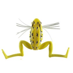 Broască Daiwa Prorex Micro Soft Bait Frog, Yellow Toad, 3.5cm