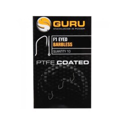 Cârlige Guru F1 Eyed Barbless, Nr.22, 10buc/plic