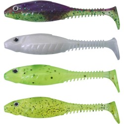 Shad Gunki Grubby, Dark Water Mix, 8.5cm/6.2g, 4buc/plic