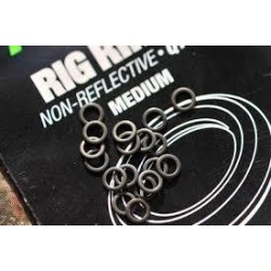 Anouri rotunde Korda Rig Rings, Large, 20buc/plic