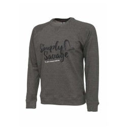 ﻿Pulover Savage Gear Simply Savage, Grey, Large