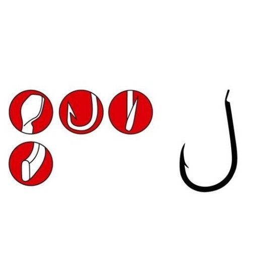 CÂRLIGE GAMAKATSU FORJATE NICKEL LS-3310N NR.12 25BUC/PLIC