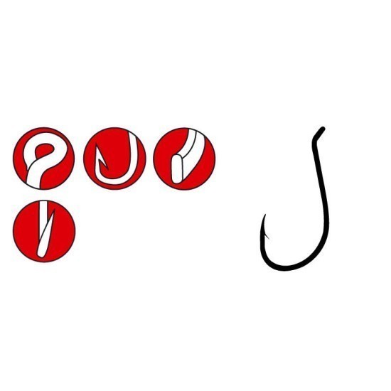 CÂRLIGE GAMAKATSU FORJATE NICKEL LS-5314N NR.10  10BUC/PLIC