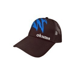 Șapcă cu plasă ventilație Okuma Black Motif, One Size