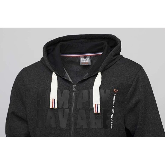 Hanorac Savage Gear Simply Savage Raw Zip, 2X-Large Hanorac Savage Gear Simply Savage Raw Zip, 2X-Large