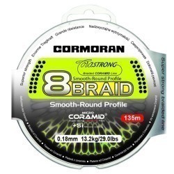 Fir textil Cormoran Corastrong 8Braid Smooth-Round Profile, Green, 0.40mm/45.2kg/135m