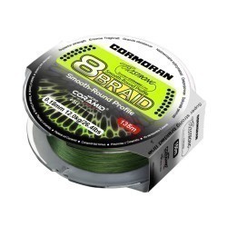 Fir textil Cormoran Corastrong 8Braid Smooth-Round Profile, Green, 0.40mm/45.2kg/135m