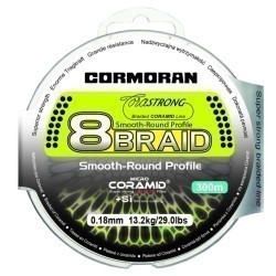 Fir textil Cormoran Corastrong 8Braid Smooth-Round Profile, Green, 0.35mm/37.5kg/300m