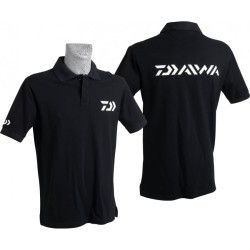 Tricou polo Daiwa, Black, 2X-Large