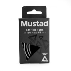 Cârlige Mustad Triangle Catfish 412TTP-TX, Nr.6/0, 3buc/plic