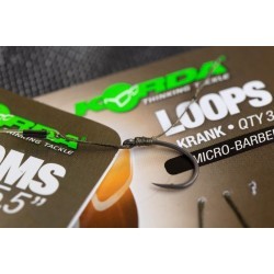 Riguri Korda Loops Krank Micro-Barbed, Nr.8/18lbs, 3buc/blister