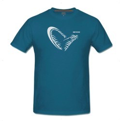 Tricou Savage Gear Simply Savage Jaw, Blue, 2X-Large