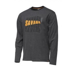 Bluză Savage Gear Simply Savage Logo Tee Long Sleeve, X-Large