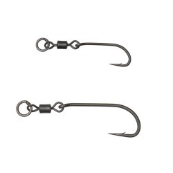 Cârlige Prologic Swivel Hooks Long Shank, Nr.4, 5buc/plic
