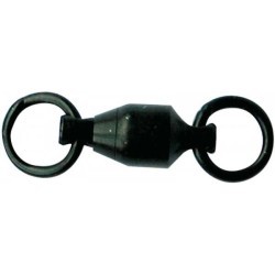 Vârtej cu rulment Mustad, Negru, Nr.7/120kg, 2buc/plic