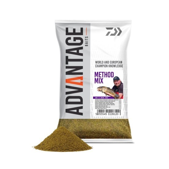 Nadă Groundbait Daiwa Advantage, Method Mix, 1kg Nadă Groundbait Daiwa Advantage, Method Mix, 1kg