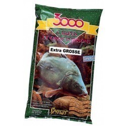 Nadă Groundbait Sensas 3000 Carpes Et Gross Poissons, Extra Grosse, 3kg