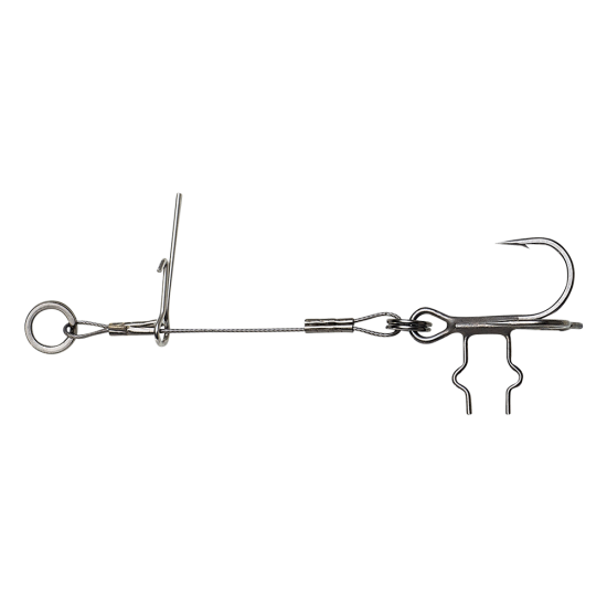 Montura cu ancoră Savage Gear Carbon 49 T-Treble Spike, 11.5cm, Nr.2/0, 2buc/plic