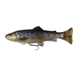 Shad Savage Gear 4D Line Thru Pulse Tail Trout, Brown Trout, 16cm/51g