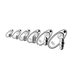 Linguriță rotativă Mepps Comet, Silver, Nr.0/2g