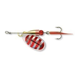 Linguriță rotativă Cormoran Bullet, Silver/Red Stripes, Nr.3/7g