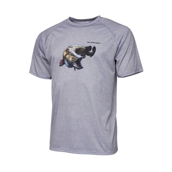 Tricou Savage Gear Pike, Gri, 2X-Large Tricou Savage Gear Pike, Gri, 2X-Large
