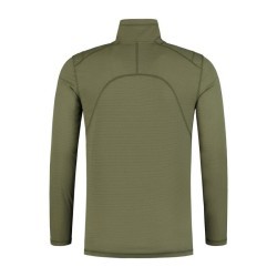 Bluză Korda Kool Quick Dry Long Sleeve Zip Neck, Olive, 3X-Large