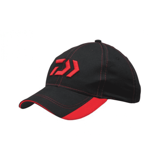 Șapcă Daiwa Flash D Logo, Negru/Roșu