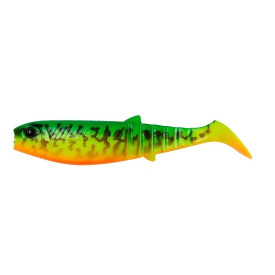 Shad Savage Gear Cannibal Shad, Burbot Firetiger, 6.8cm, 3g, 4buc/plic Shad Savage Gear Cannibal Shad, Burbot Firetiger, 6.8cm, 3g, 4buc/plic