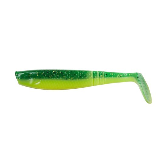 Shad Ron Thompson Paddle Tail, UV Green Lime, 10cm/7g, 4buc/plic Shad Ron Thompson Paddle Tail, UV Green Lime, 10cm/7g, 4buc/plic
