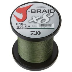 Fir textil Daiwa J-Braid X8, Dark Green, 0.35mm/3000m