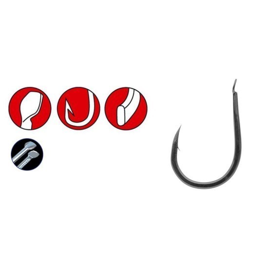 CÂRLIGE GAMAKATSU LS-3620B NEGRE NR.1 12BUC/PLIC