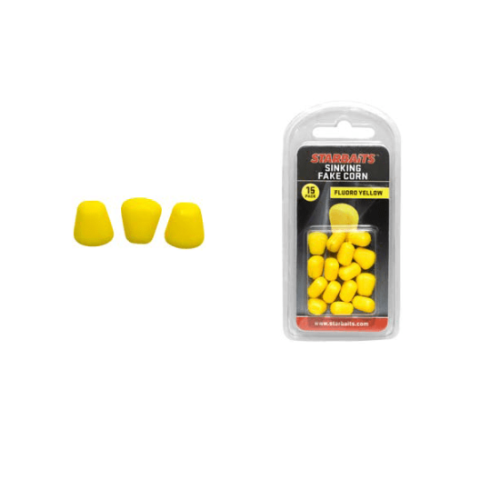 Porumb artificial Starbaits Sinking, Yellow, 15buc/blister
