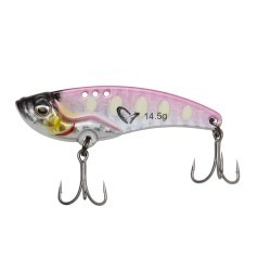 Cicadă Savage Gear Vib Blade SW, Pink Glow Dot, 3.5cm/4g