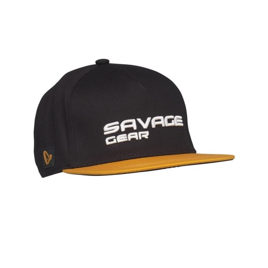Șapcă Savage Gear Flat Peak, Black Ink