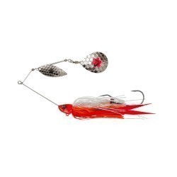 Spinnerbait Savage Gear Da' Bush, Red Head Silver, 16cm/32g