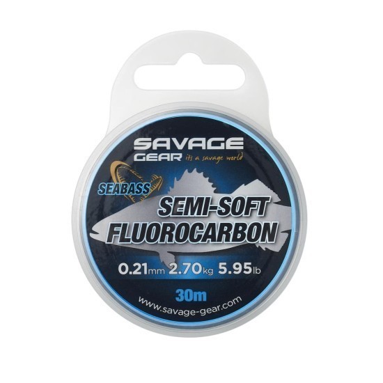 Fir fluorocarbon Savage Gear Semi-Soft Sea Bass, 0.32mm/5.51kg/30m Fir fluorocarbon Savage Gear Semi-Soft Sea Bass, 0.32mm/5.51kg/30m