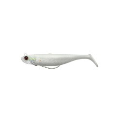Shad Savage Gear Minnow Weedless Soft Baits Sinking, White Pearl Silver, 12.5cm, 28g, 2+1buc/blister