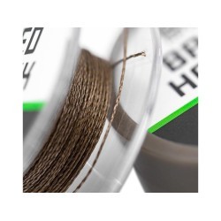 Fir Textil Korda Basix Braided Hooklink, Camo Green, 18lb/8.2kg/10m