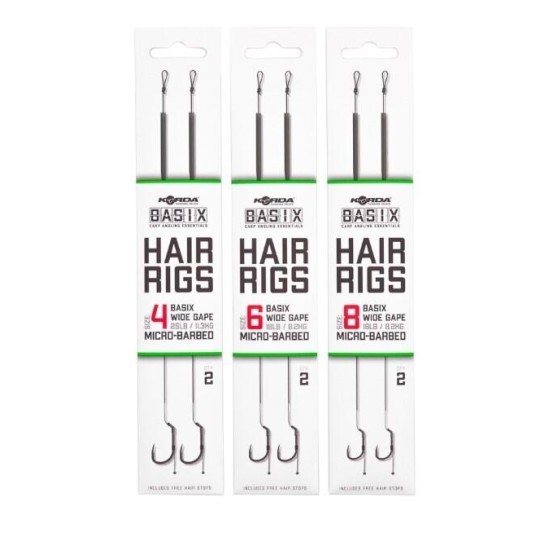 Riguri Korda Basix Wide Gape Nr.8/8.2kg, 2buc/blister