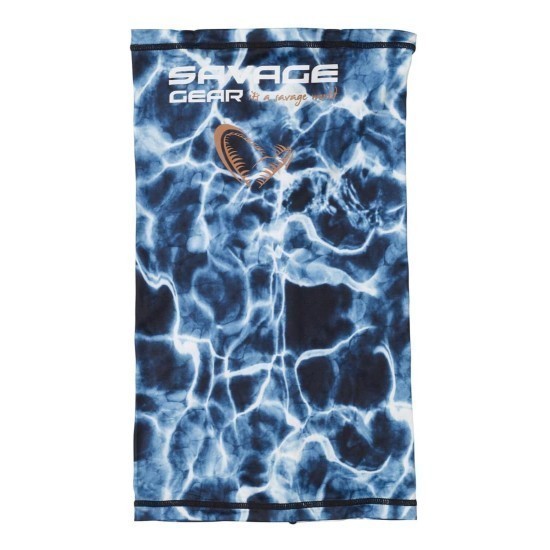 Bandană Savage Gear Sunmask Marine Uv One Size, Sea Blue