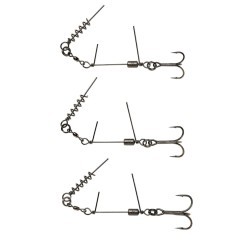 Montură Savage Gear Corkscrew Stinger, Nr.2/0, 35kg, 2buc/plic
