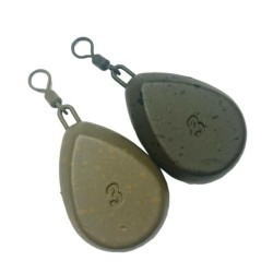Plumb tip pară cu vârtej Korda Flat Pear Swivel, 84g, 2buc/plic