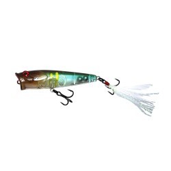 Vobler Mustad Burpy Popper, Ghost, 6.5cm/6.3g