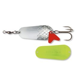 Linguriță oscilantă Cormoran Cora Z, Silver Chartreuse, 8cm/45g