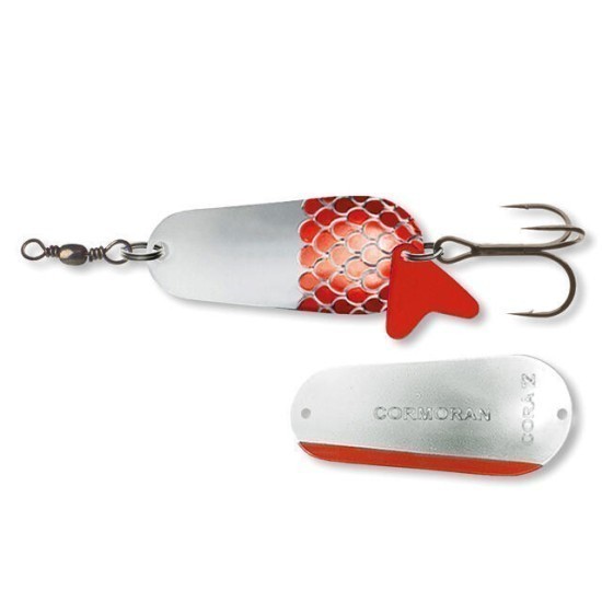 Linguriță oscilantă Cormoran Cora Z, Silver Red SC, 8cm/45g