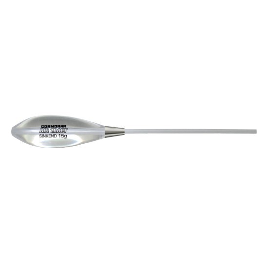 Plută culisantă Cormoran Sbirolino Fsk Fast Sinking, 10g, Transparentă