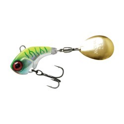 Spinnertail Jackall Deracoup Spinner, HL Chartreuse Back Tiger, 10.6g