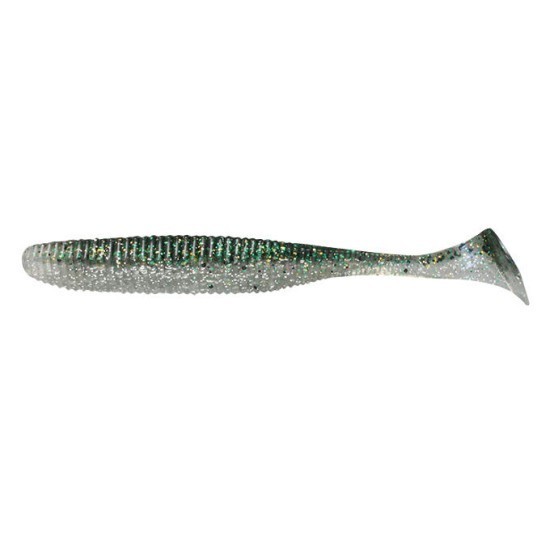 Shad Jackall Rhythm Wave, Dark Thunder-Clear Silver, 9.7cm, 7buc/plic Shad Jackall Rhythm Wave, Dark Thunder-Clear Silver, 9.7cm, 7buc/plic